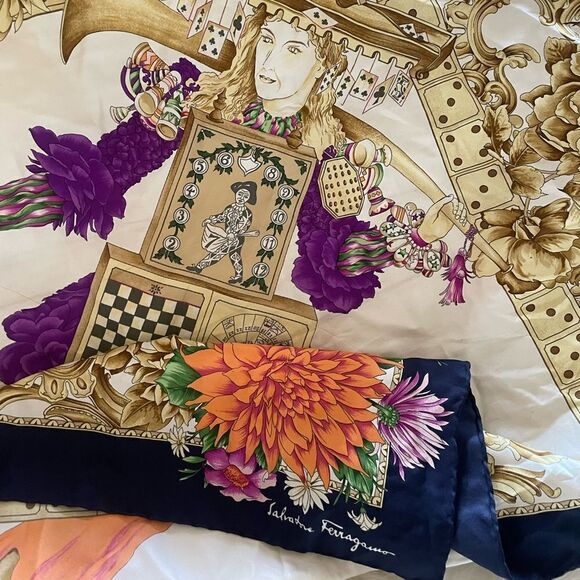 RARE Salvatore Ferragamo scarf - Picture 4 of 8